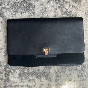 THE LIMITED Black Envelope Clutch
